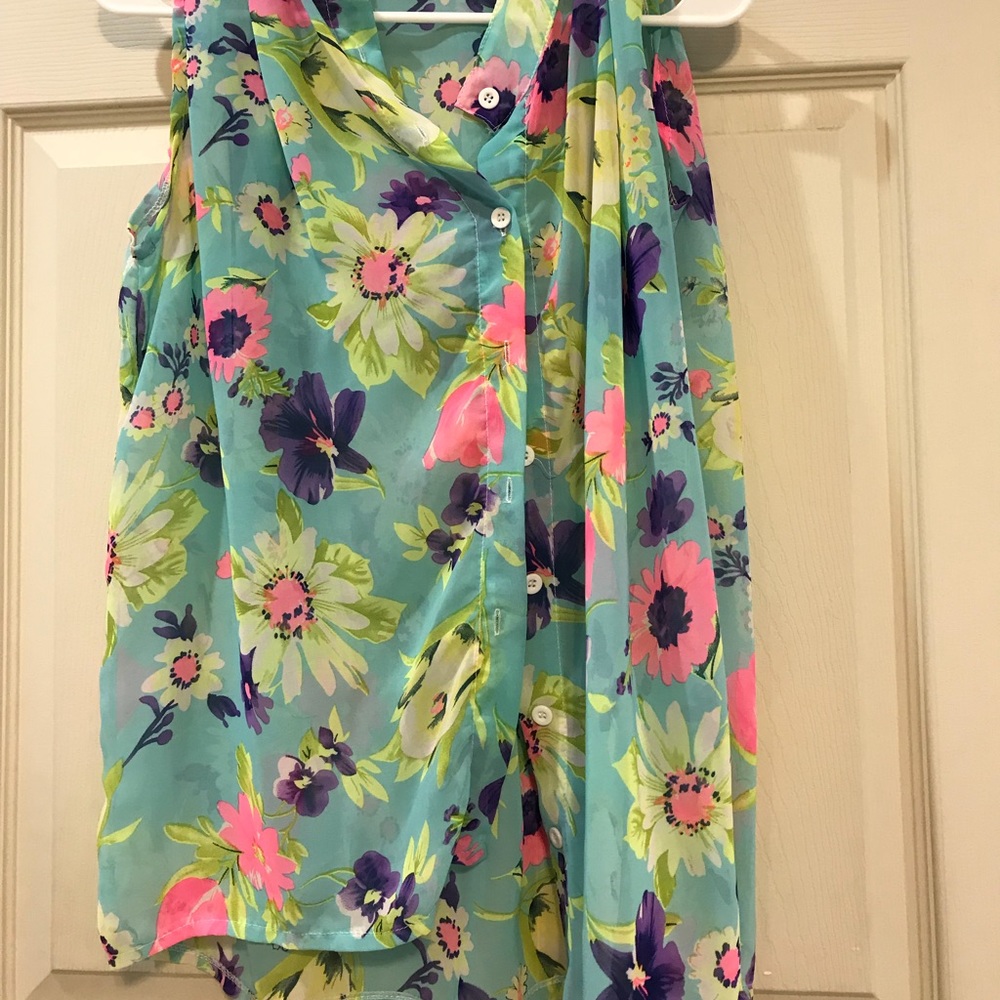 Multicolored summer blouse